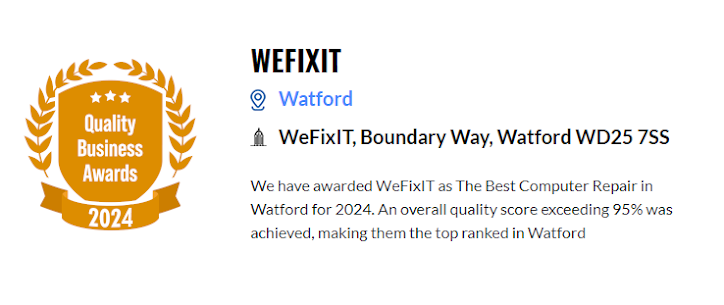 Voted Number 1 in Watford