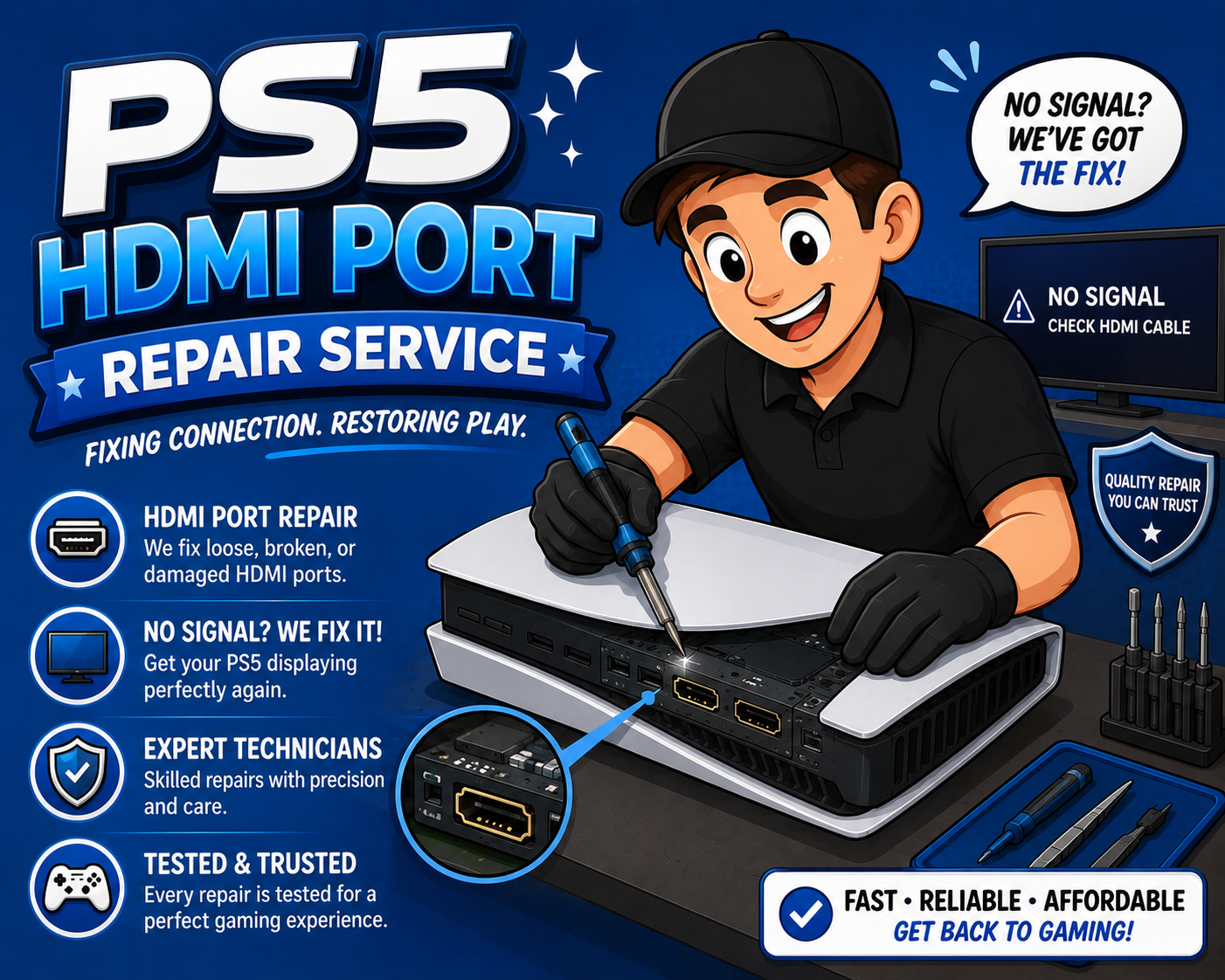 PS5 HDMI PORT REPAIR