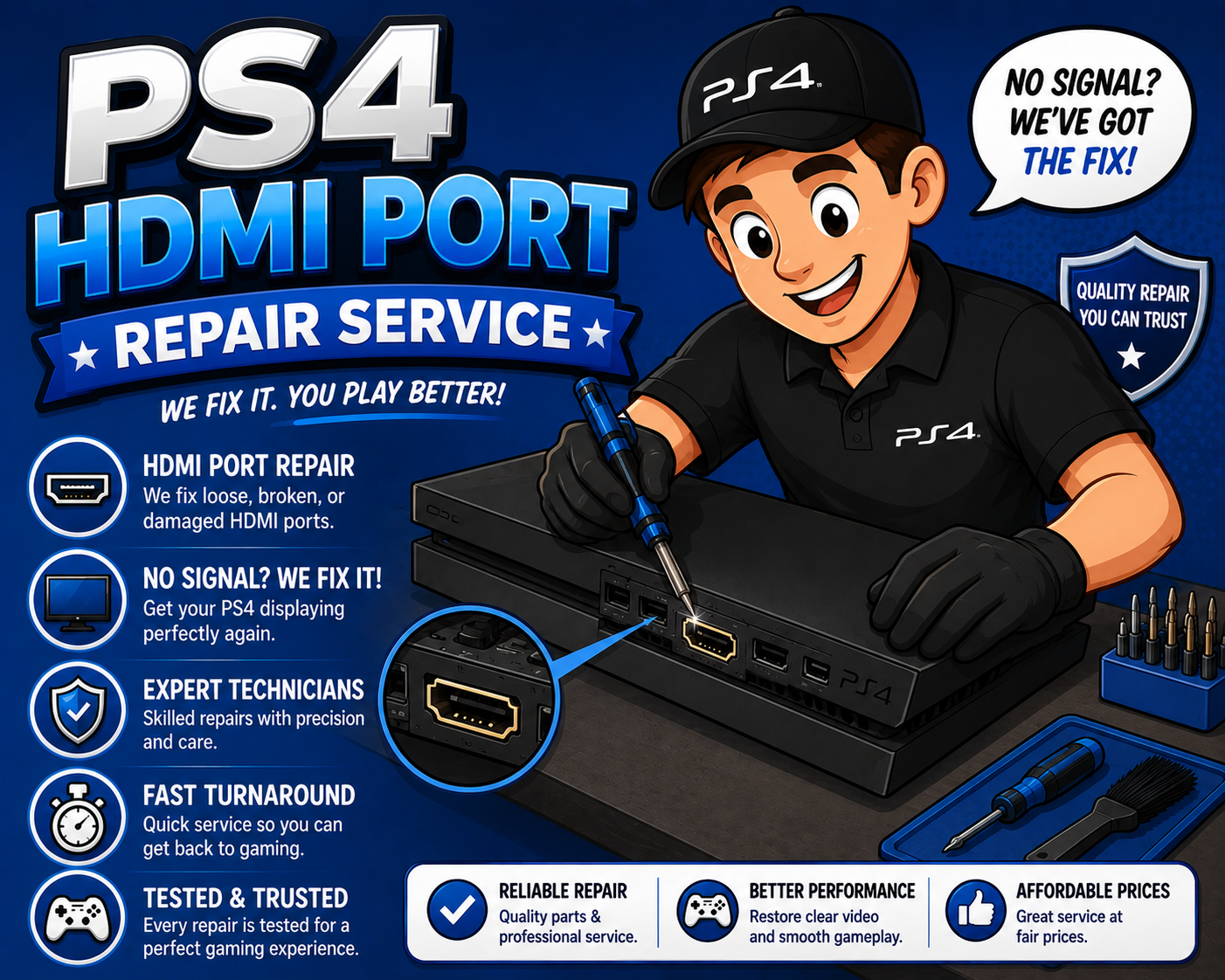 PS4 HDMI PORT REPAIR