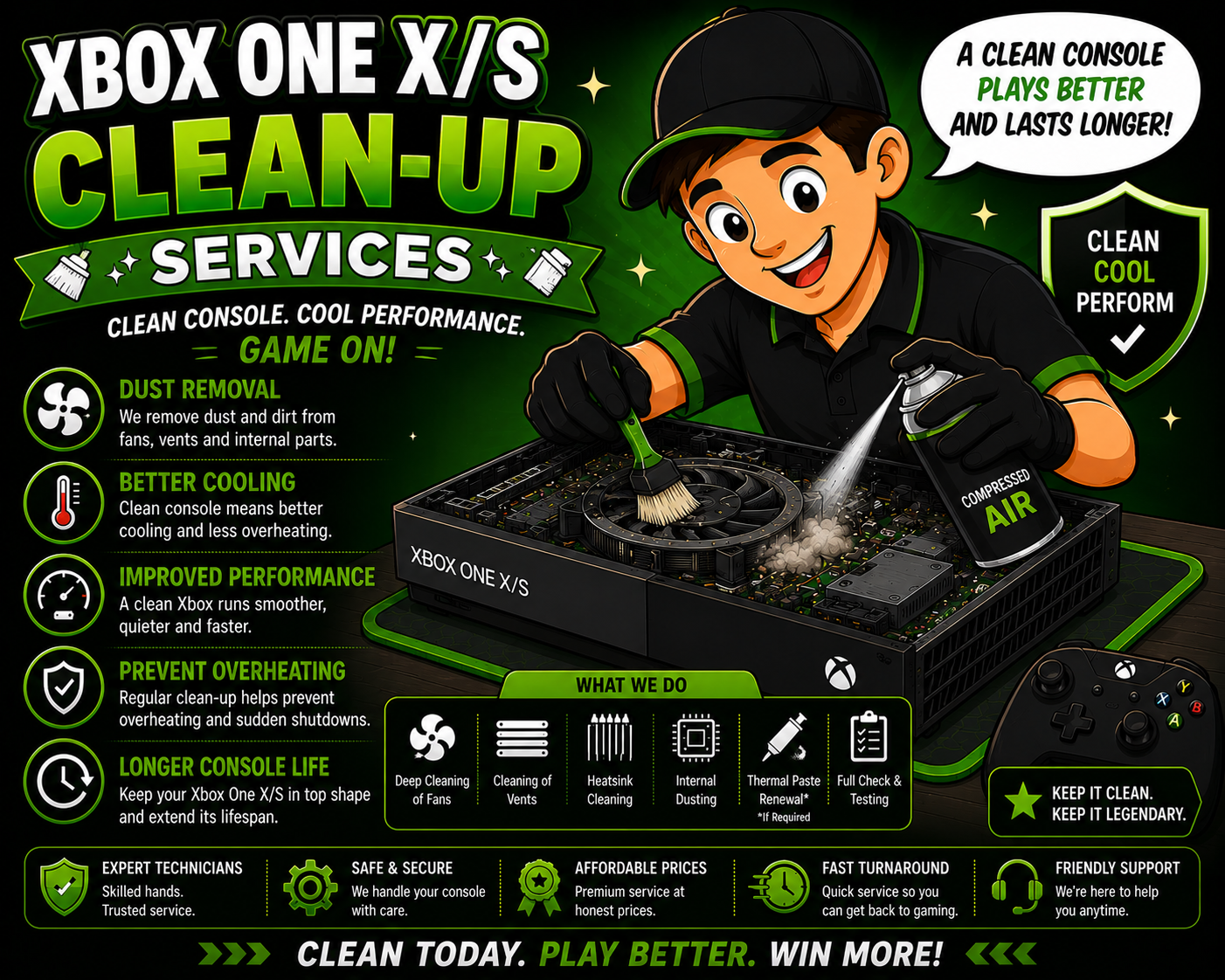 XBOX ONE X/S CLEAN-UP